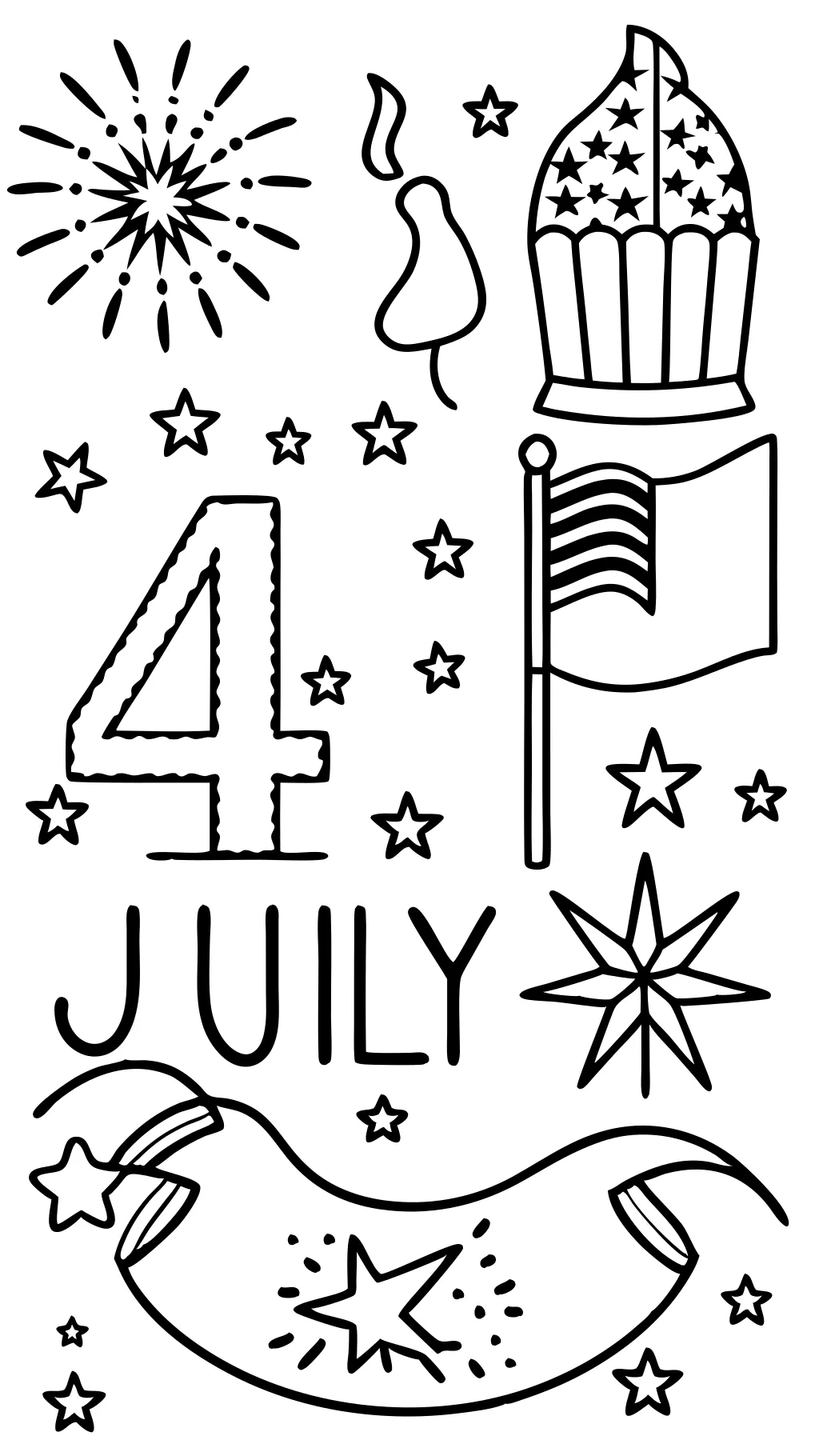 july 4th coloring pages free printable